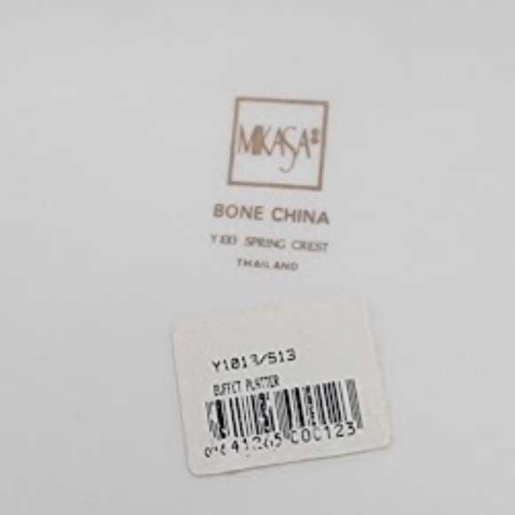 Mikasa Bone China Spring Crest Plates & Buffet Platter - Picture 3 of 8